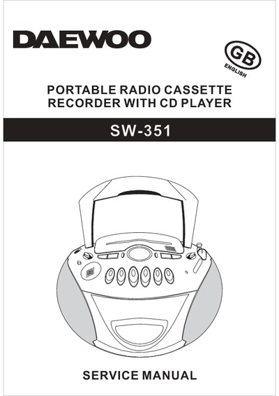 DAEWOO SW-351 AUDIO