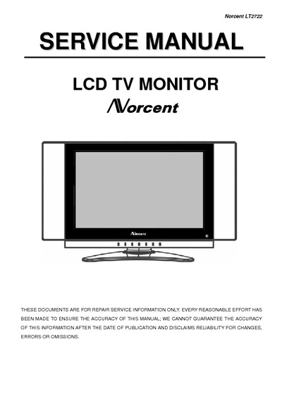 NORCENT LT-2722 LCD TV
