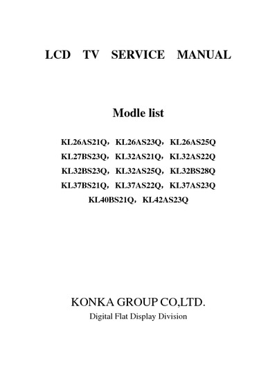 KONKA KL26AS21Q LCD