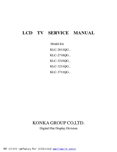 Konka KLC-2611QG LCD