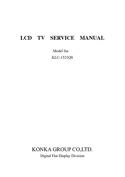 Konka KLC-1521QS LCD