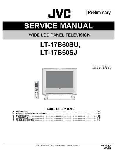 JVC LT-17B60SU LCD TV