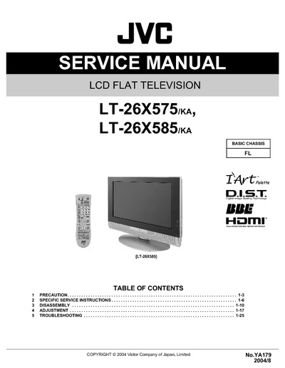 JVC FL LT-26X575-KA LCD TV