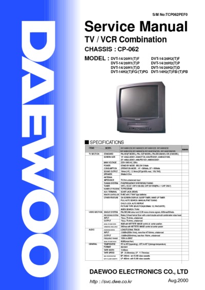 DAEWOO TV CP-062