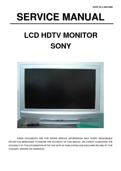 Sony KLV-40U100M