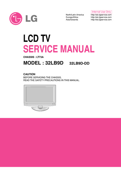 LG 32LB9D LT73A LED LCD