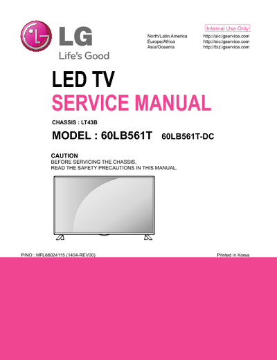LG 60LB561T LT43B LED LCD