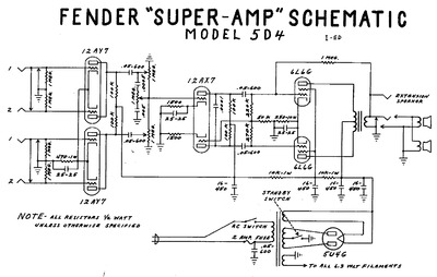 Fender Super 5d4 schem