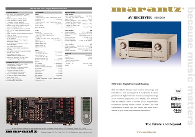Marantz SR-8200 Brochure