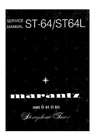 Marantz ST-64-L Service Manual
