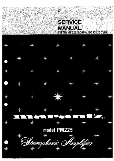 Marantz PM-225 Service Manual