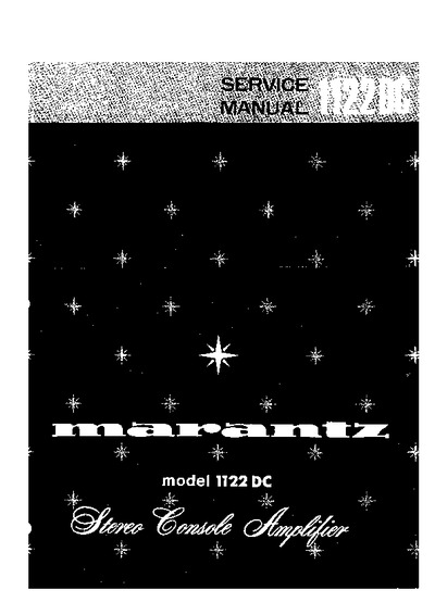 Marantz 1122-DC Service Manual