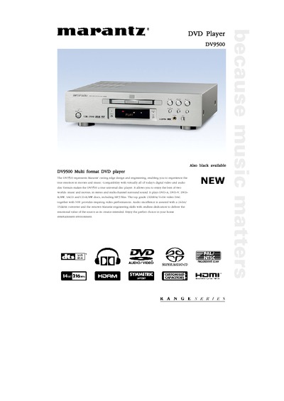 Marantz DV-9500 Brochure