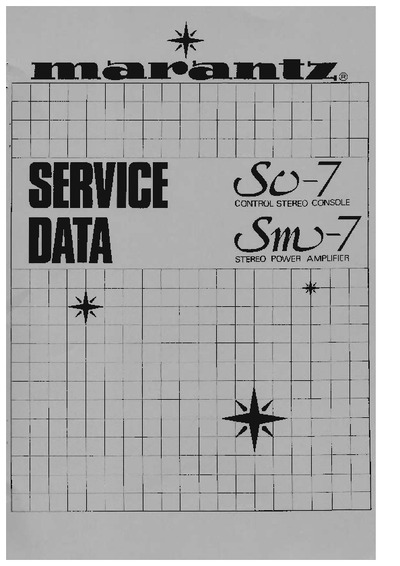 Marantz SC-7 Service Manual