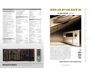 Marantz SR-9200 Brochure