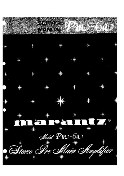 Marantz PM-6A Service Manual