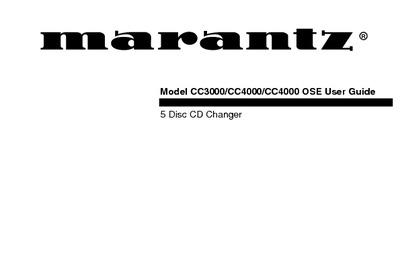 Marantz CC-4000 Owners Manual
