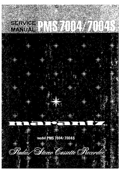 Marantz PMS-7004-S Service Manual