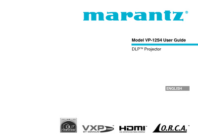 Marantz VP-12-S-4 Owners Manual