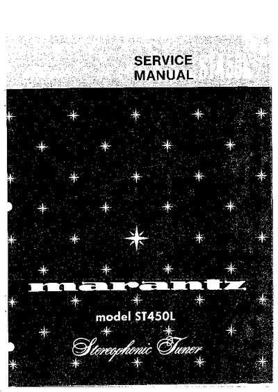 Marantz ST-450-L Service Manual