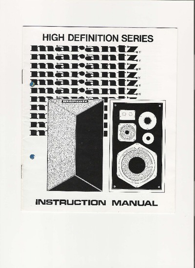 Marantz HD-880 Owners Manual
