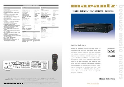 Marantz DH-9300 Brochure