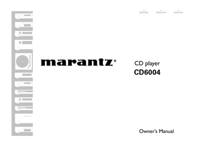 Marantz CD-6004 Owners Manual