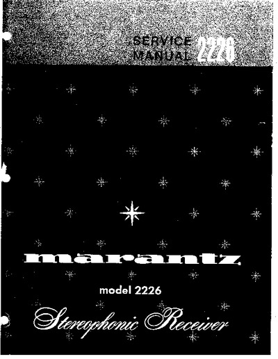 Marantz 2226 Service Manual