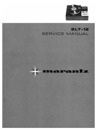 Marantz SLT-12 Service Manual
