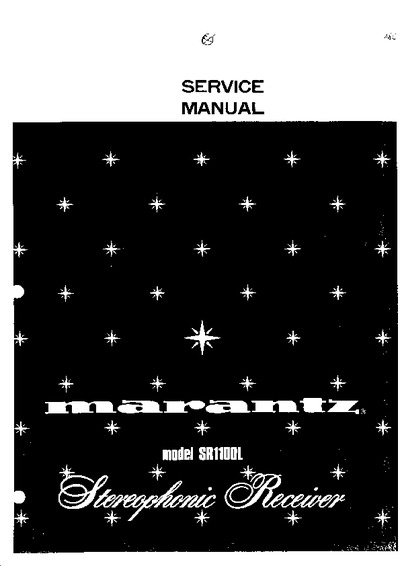 Marantz SR-1100-L Service Manual