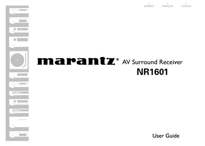 Marantz NR-1601 Owners Manual