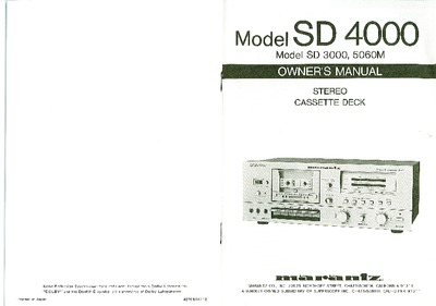 Marantz SD-5060 Owners Manual