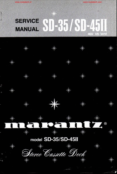 Marantz SD-35 Service Manual
