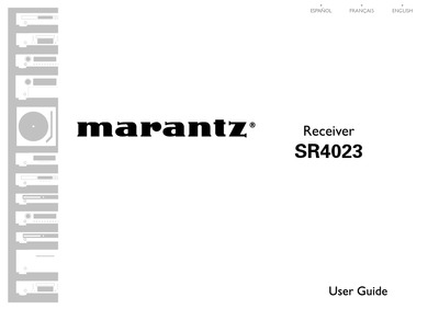Marantz SR-4023 Owners Manual