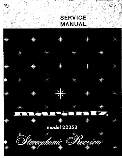 Marantz 2235-B Service Manual