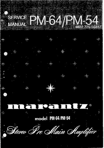 Marantz PM-64 Service Manual