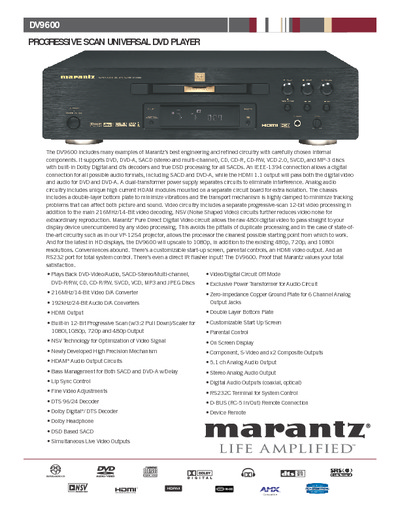 Marantz DV-9600 Brochure-2