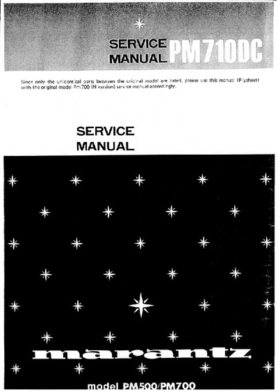 Marantz PM-710-DC Service Manual