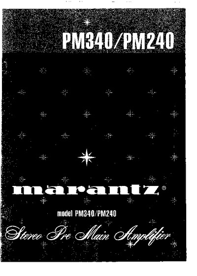 Marantz PM-240 Service Manual