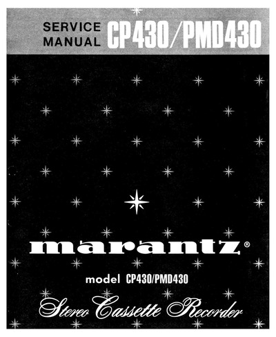 Marantz CP-430 Service Manual