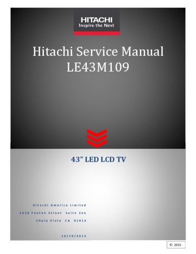 Hitachi LE43M109
