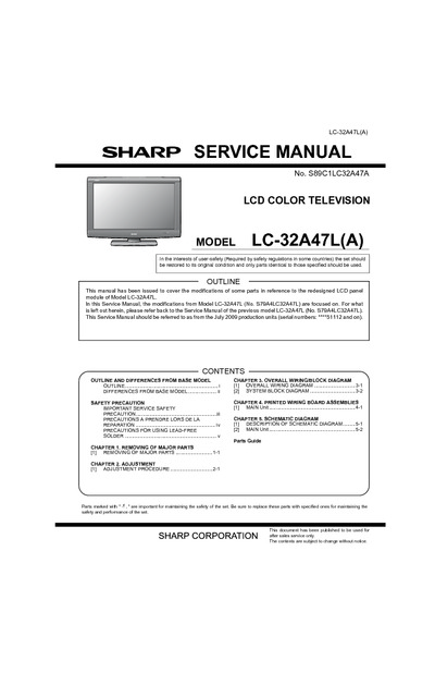 Sharp LC-32A47L-A