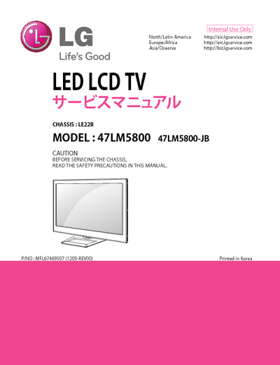 LG 47LM5800 Chassis LE22B