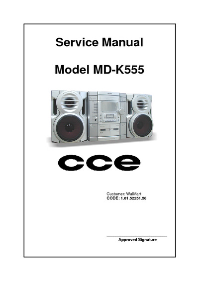 CCE MD-K555 Mini HiFi System