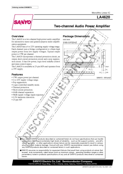 LA4620 saida de som do ls-90 gradiente