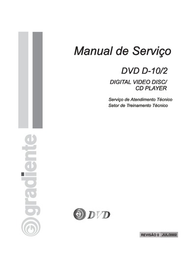 DVD Player D10 Gradiente