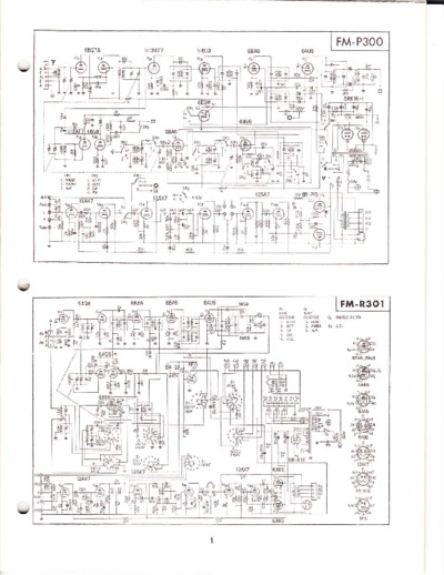 Pioneer FM-P300, FM-R301