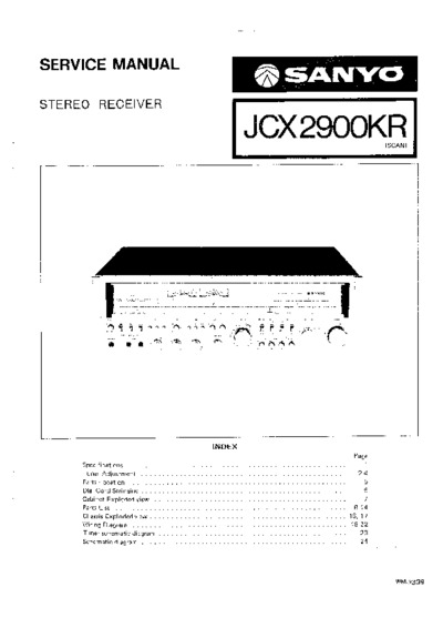 SANYO JCX2900KR