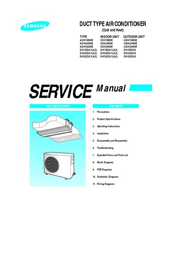 Samsung DH18 24 32ZA Service Manual