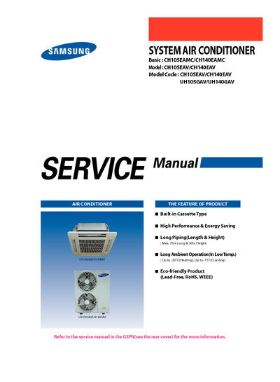 Samsung CH105 140 EAV Service Manual
